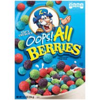 Cap'n Crunch's Oops! All Berries Cereal 11.5 oz (Pack of 14) for Kids and Families - Sweet Berries Taste, Convenient Sna